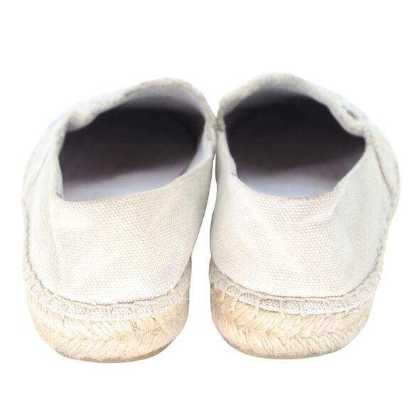 Chanel Espadrille 38 Cc Raw Canvas Woven Flats CC-0508N-0168 - Picture 9 of 11